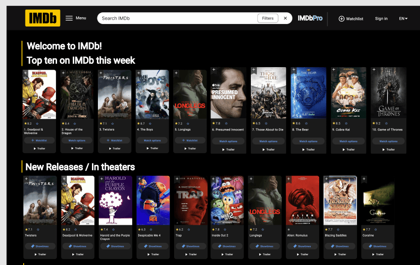 IMDb Redesign